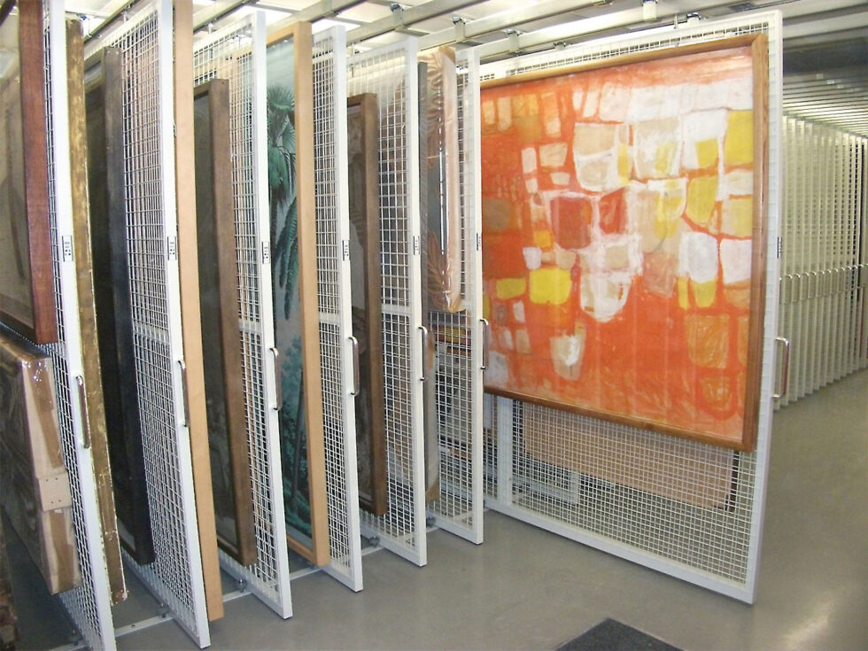 Painting Racking Pull Out Art Storage / Art Racking - Rackline