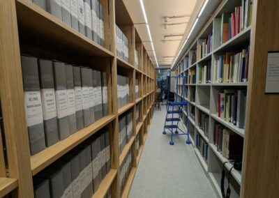 Schwarzman Centre for the Humanities - Oak Clad Library Shelving