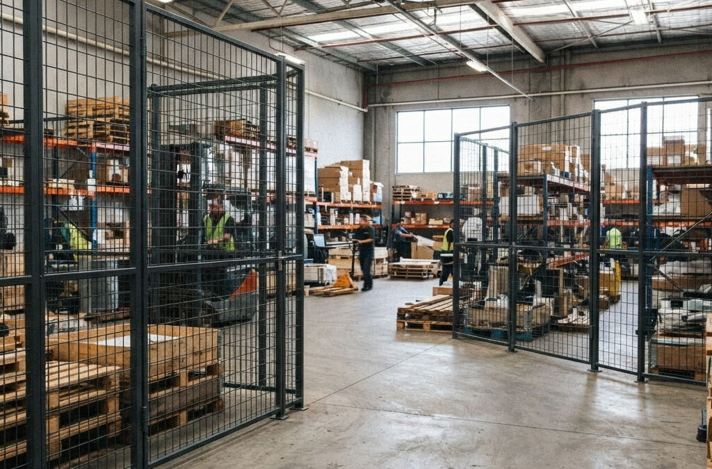 Wire Mesh Partitioning: Dividing Warehouse Space
