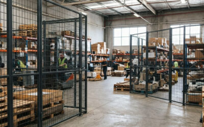 Wire Mesh Partitioning: Dividing Warehouse Space